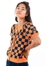 Load image into Gallery viewer, Graham Cardigan Top in Orange Crush

