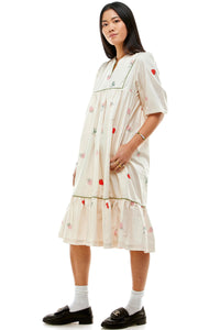 Pollyjean Dress Strawberry Fields Forever in Ivory