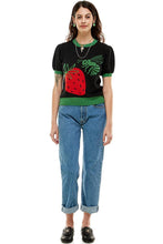 Load image into Gallery viewer, Sid Crew Strawberry Fields Forever in Jet/Kelly

