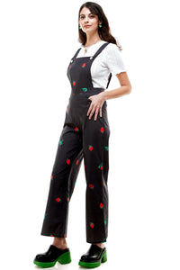 Suggs Overalls Strawberry Fields Forever in Jet
