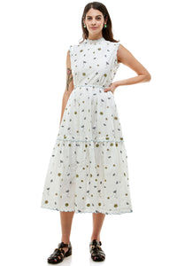 Tiger Lily Dress in Bee That Embroidery