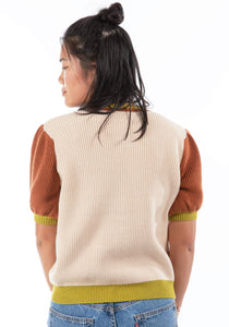 Graham Cardigan Top in Varsity