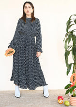 Load image into Gallery viewer, Florence Over the Moon Dress in Black
