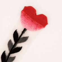 Load image into Gallery viewer, Lotus Love Flower Sheer Socks
