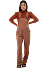 Load image into Gallery viewer, Teddie Overalls in Flynn Stripe Ginger
