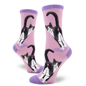 Tuxedo Cat Butt Socks