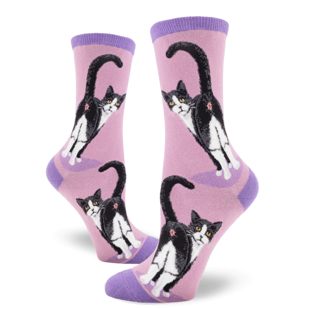 Tuxedo Cat Butt Socks